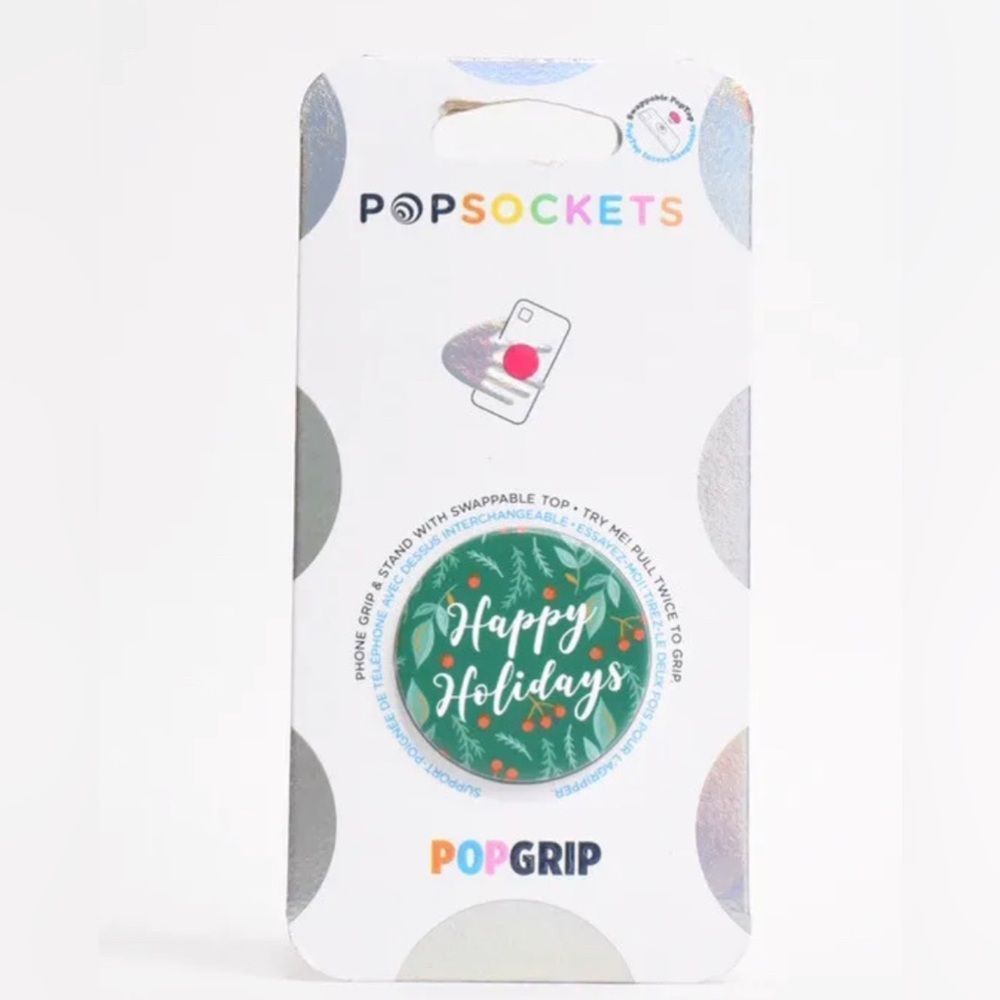 PopSockets PopGrip Cell Phone Grip & Stand - Happy Holidays